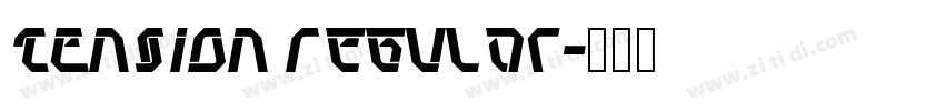 TENSION Regular字体转换